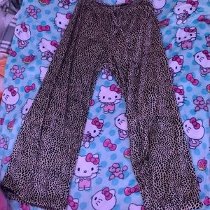 Comfy cheetah print pjs!